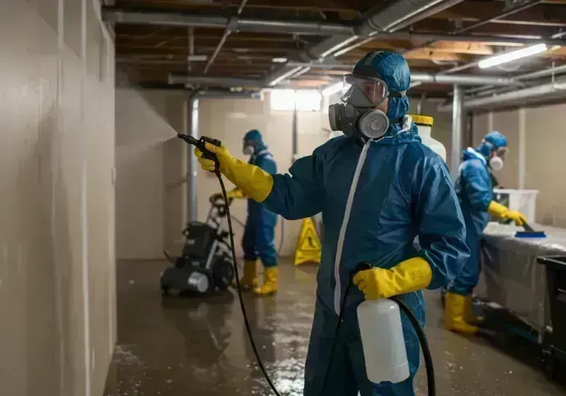 Basement Sanitization and Antimicrobial Treatment process in Shaw Heights, CO