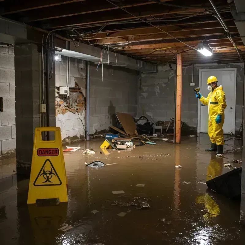 Flooded Basement Electrical Hazard in Shaw Heights, CO Property